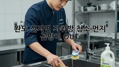 완도 신지면 자취방 청소✨ 먼지, 곰팡이 OUT!