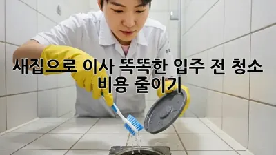 새집으로 이사? 똑똑한 입주 전 청소 비용 줄이기! ✨